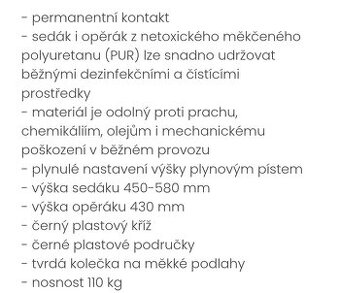 Pracovni židle na kolečkách - 2