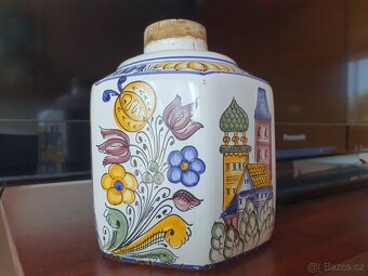 Maľovaná nádobka - habanská fajansa - 2