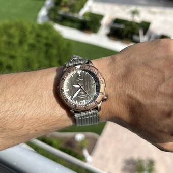 Potápěčské hodinky Sinn T50, T50 zlatý bronz, kompletní sada - 2