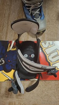 Dětský snowboard 120cm + boty - 2