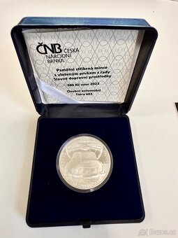 STŘÍBRNÁ MINCE 500 KČ AUTOMOBIL TATRA 603 PROOF - 2