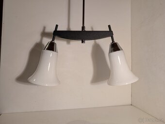 pěkný starý Brusel dvouramenný funkční lustr - 2