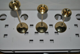 Mosazný svícen - sada 3 ks - 2