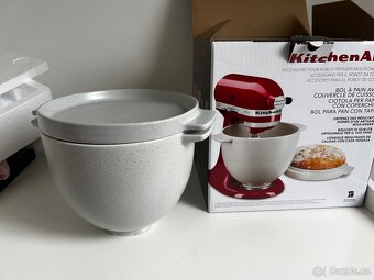 KitchenAid keramická mísa s víkem na pečení chleba NOVÉ - 2