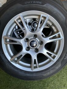 4 ks ALUKOLA ORIG SEAT Alhambra, 6 1/2Jx16 ET38+205/60 R 16 - 2