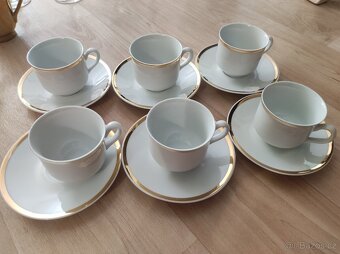 6 x retro presso šálky s talířkem - 2