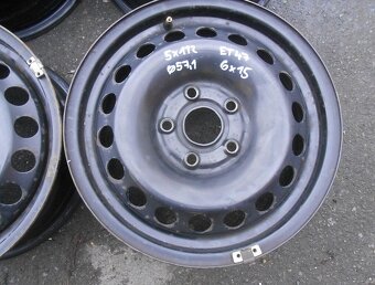 Plechové disky 15",rozteč 5x112,ET 47,šíře 6J, střed 57,1 - 2
