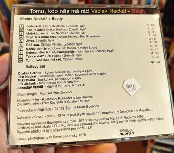 CD VÁCLAV NECKÁŘ + BACILY - TOMU, KDO NÁS MÁ RÁD (autogram) - 2