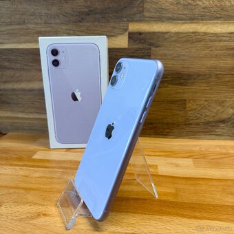 IPhone 11 128GB, fialový, 100% baterie (rok záruka) - 2