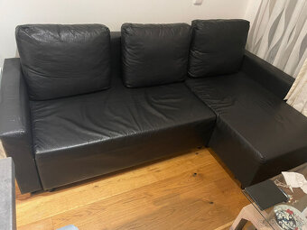 Rozkládací kožený gauč - 2