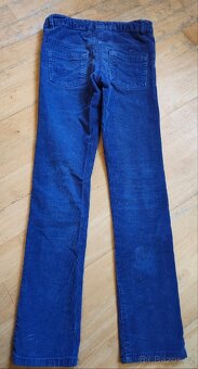 manšestrové kalhoty vel 146 - 2