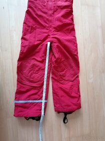 Červené oteplovací dívčí kalhoty vel. 134, H&M - 2