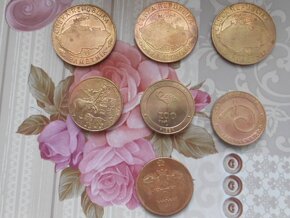 Pamětní mince 12kusů - cena celkem,stav foto - 2