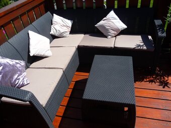 ZAHRADNÍ NÁBYTEK SESTAVA RELAX,GRAFITOVÁ - 2