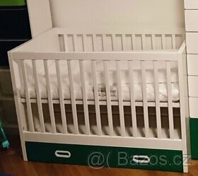 Postýlka IKEA STUVA 120×60 cm, + 2 zásuvky - 2