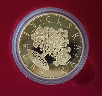 Zlatá 1oz 31,1g čistého zlata ČNB 10.000kč 2018 - 2