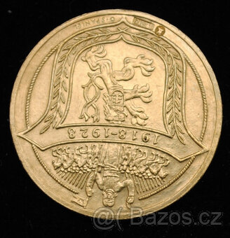 2 dukátová medaile 1928 - JSEM RAŽEN - 2