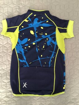 Cyklistický dres Klimatex vel. 134 + cyklošortky Decathlon - 2