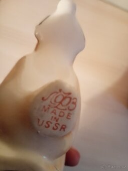 Porcelánové sošky Lomonosov. - 2