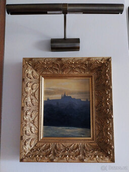 Matějíček - pohled na Pražský hrad, olej - 2