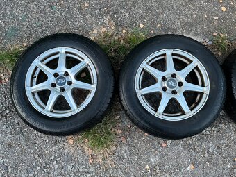 Alu kola 5x100, Škoda, VW, Seat atd, 195/65/15 6mm zimní - 2