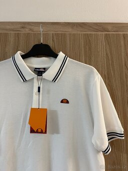 Nové Ellesse pánské polo tričko, bílé vel. M - 2