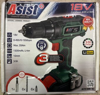 Aku vrtačka Asist 18V Li-Ion - 2