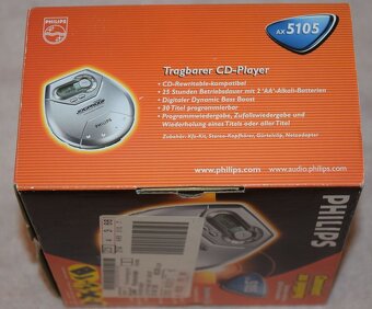 CD přehrávač Philips AX-5105, mnoho příslušenství, nový - 2