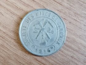 Francie 5 Centimes 1916 vzácná lokální válečná nouzová mince - 2