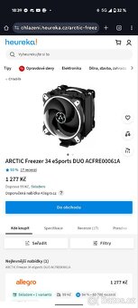 Prodám Freezer 34 eSports DUO ARCTIC - 2