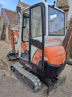 Minibagr Kubota kx41-3v / rok výroby 2012 / 3 lžíce - 2