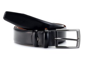 Pánský kožený opasek M3501 o šířce 3,5 cm - 2