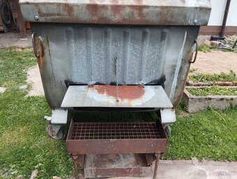 Plechový kontejner 1100 l - 2