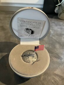 1 oz Stříbrná mince Moon Landing 2019 - 2