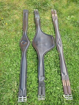Černý kožený anatomický podbřišník - 2