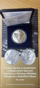 10 EUR PROOF.- 80. výročie podanie správy Auschwitz Bir - 2