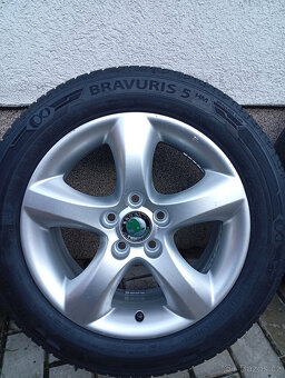 Alu kola original Škoda Fabia II, 195/55 R15 V - 2