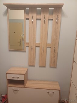 Předsíňová sestava - věšák, lavice, botník SCONTO - 2