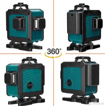 4D křížový laser se stativem – 16 linií, dálkové ovládání - 2