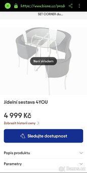 Jídelní stůl + židle - 2