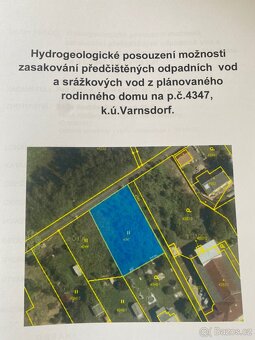 Stavebni pozemek+projekt domu 1172m2, Varnsdorf - 2