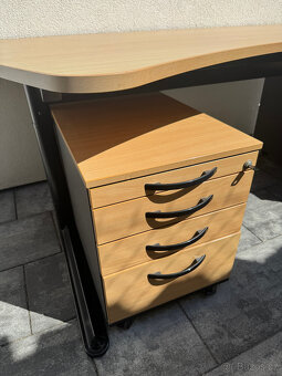 Kancelářský psací stůl polohovací - 2 kontejnery - TOP - 2