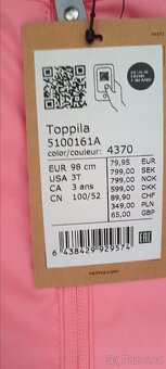 Reima overal toppila s membránou vel.98 - 2