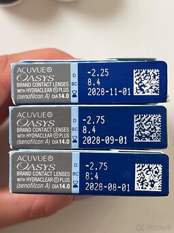 Kontaktní čočky -2,25 a -2,75 - 2