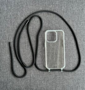 Kryt na mobil FIXED průsvitný s šňůrkou, iPhone 14 - 2