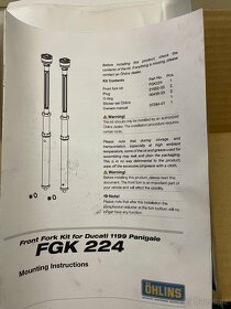 Přední cartridge vidlice Ohlins FGK 224 - 2