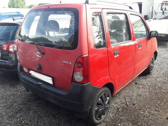 Opel Agila 1.0 12V, 2000, typ motoru Z10XE, náhradní díly - 2