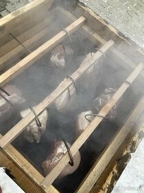 Dřevěná udírna s topeništěm komplet - 2