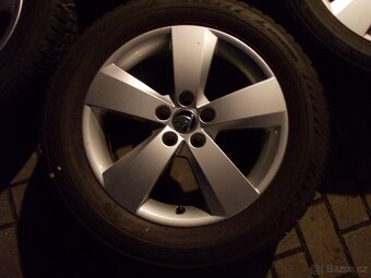 5x100 R16 ALU ŠKODA 6x16 ET35. 657601025J s PNEU - 2