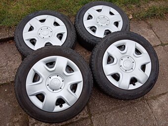 Zimní kola 15ky 5x100 pneu 99% Škoda Vw Seat Audi - dobírka - 2